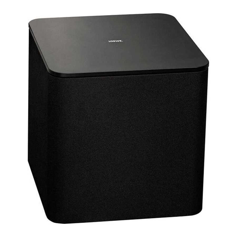 Loewe Audiodesign klang 1 subwoofer Manual