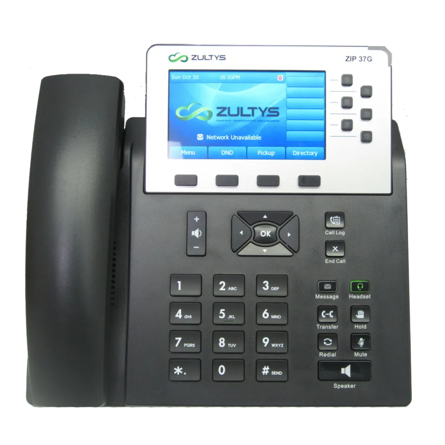 Zultys 37G - Telephone Manual