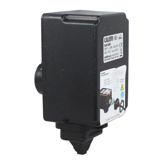 CALEFFI 6480 Series Manual
