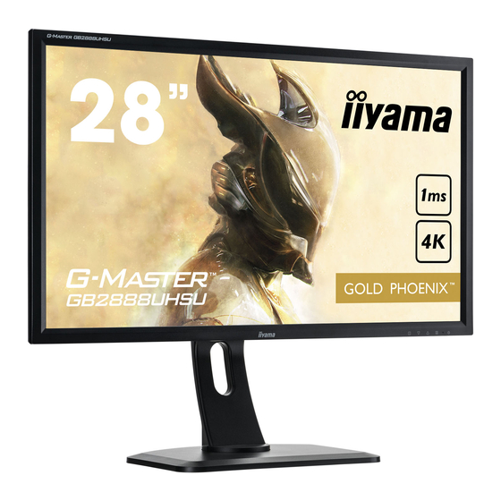 Iiyama G-MASTER GB2888UHSU-B1 User Manual