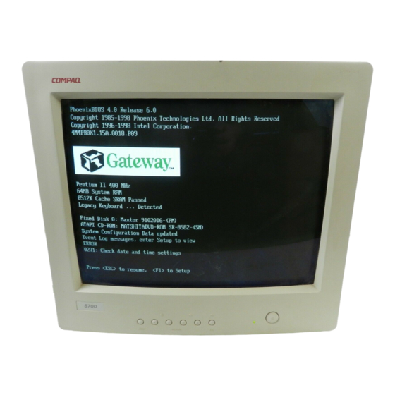 Compaq  S700 Specifications