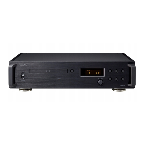 Teac VRDS-701T Owner's Manual