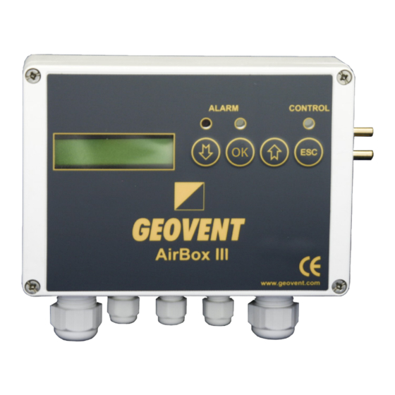 Geovent AIRBOX III Instruction Manual