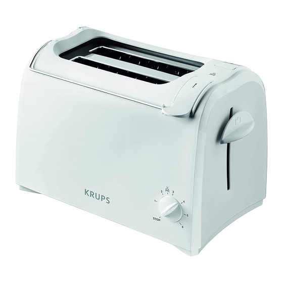 Krups Pro Aroma KH1511 Toaster 2-Slices Manuals