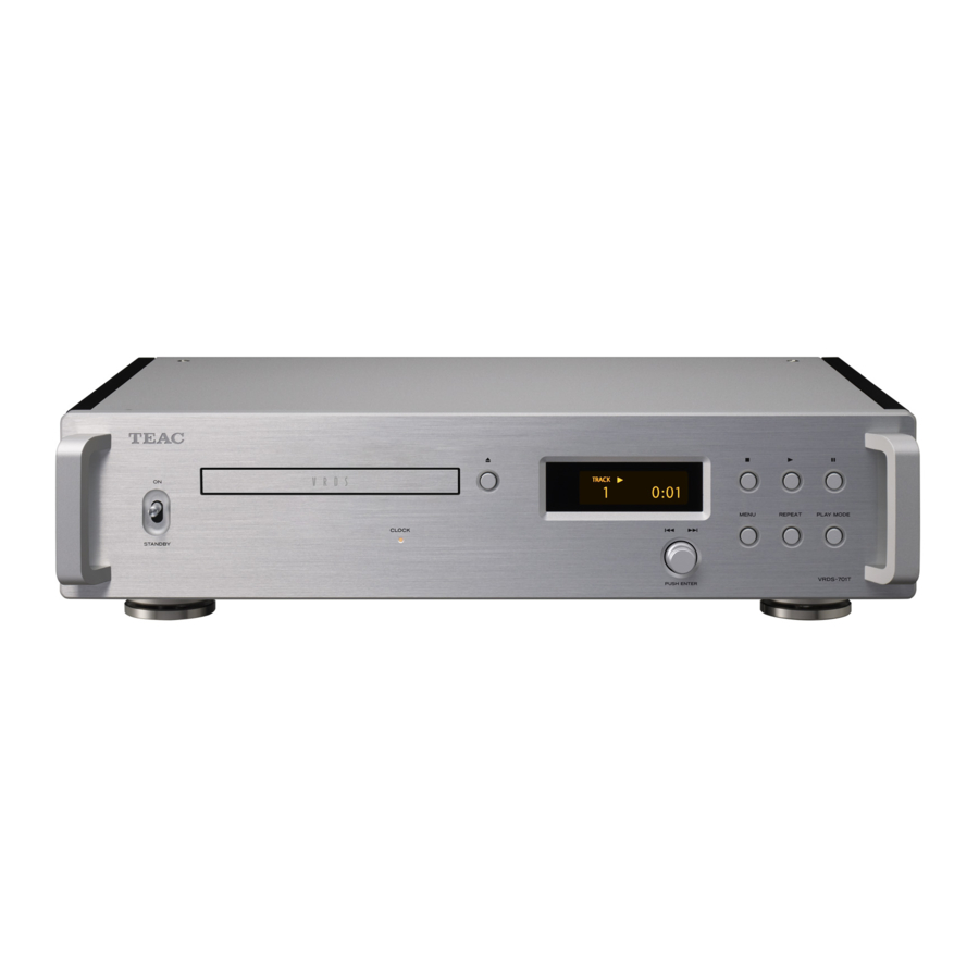 Teac VRDS-701T - CD Transport Manual