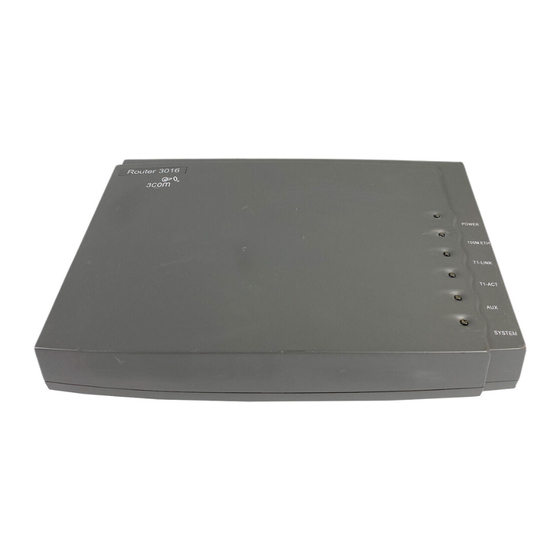 3Com Router 3016 Installation Manual