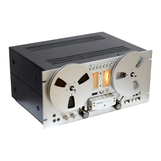 Pioneer RT-909 Reel To Reel Tape Recorder Manual