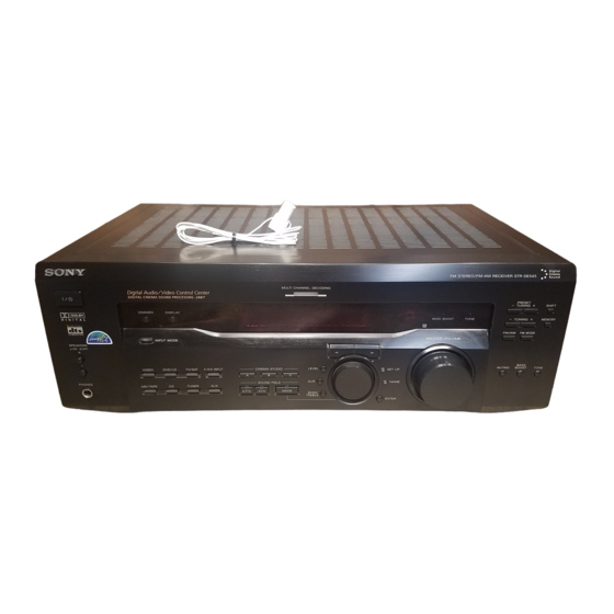 Sony STR-DE545 Operating Instructions Manual