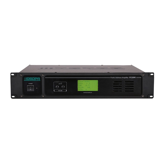 DSPPA PC2200 Owner's Manual