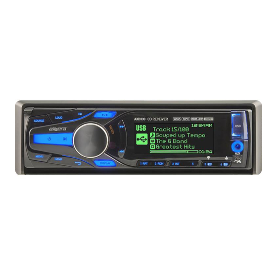 Axxera AXD330 Installation And Owner's Manual