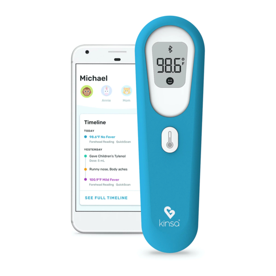 Kinsa CareScan Smart Thermometer Instructions For Use Manual