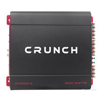 Crunch PX-1000.2 Quick Start Installation Manual