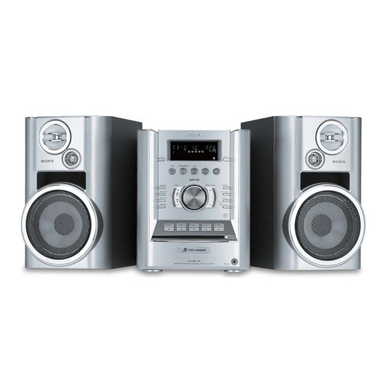 Sony SS-CHP7 Bass Reflex Speakers Manuals