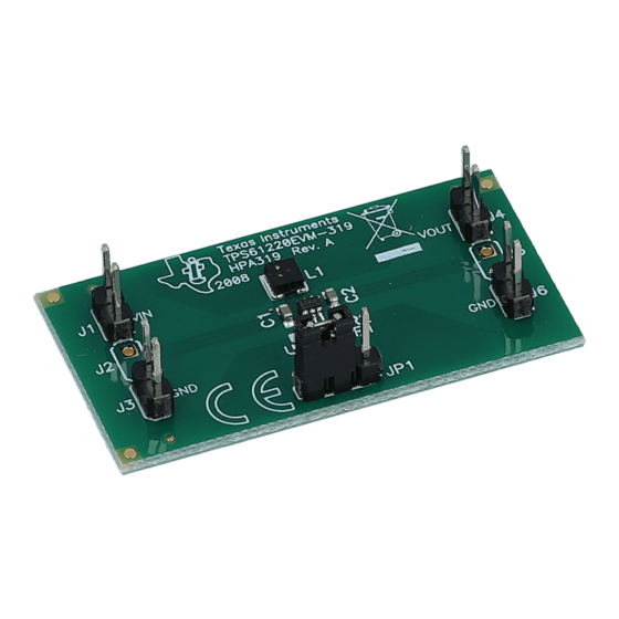 Texas Instruments TPS61220EVM-319 Manuals