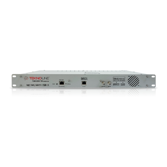 Teknoline TQM-8000 TM Manuals