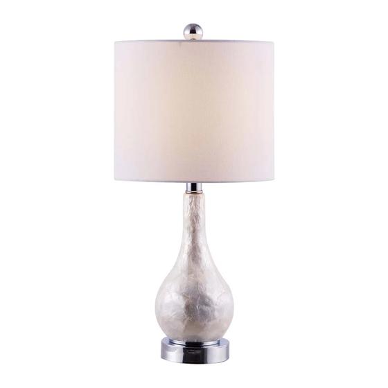 Safavieh Lighting ISLA TBL4279A Manual