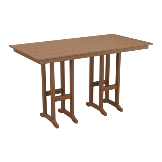 Polywood Farmhouse FBT3772 Assembly Instructions Manual