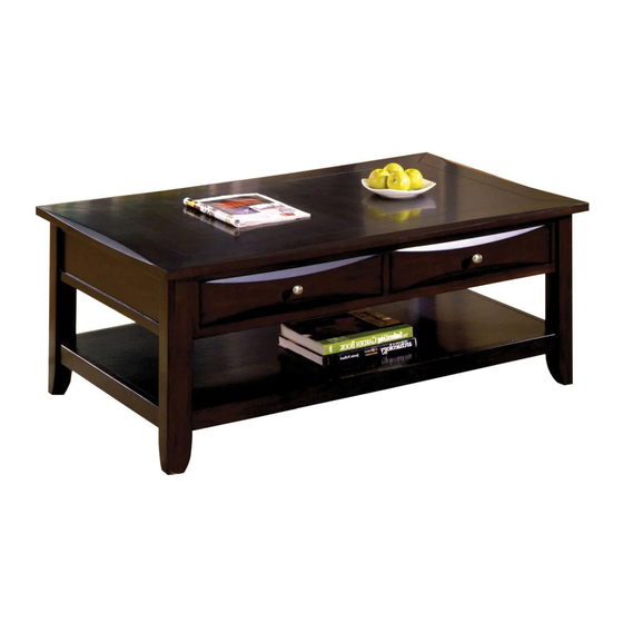 Furniture of America CM4265DK-C-L Assembly Instructions Manual