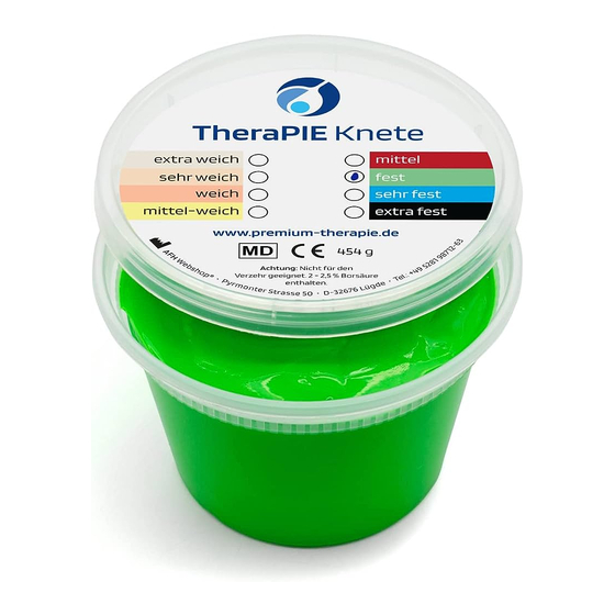 AFH Webshop TheraPIE Knete Instructions For Use