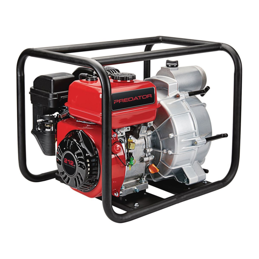 Predator 63406 3" Intake Discharge - Water Pump Manual