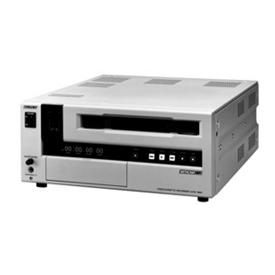 Sony UVW-1600P Service Manual