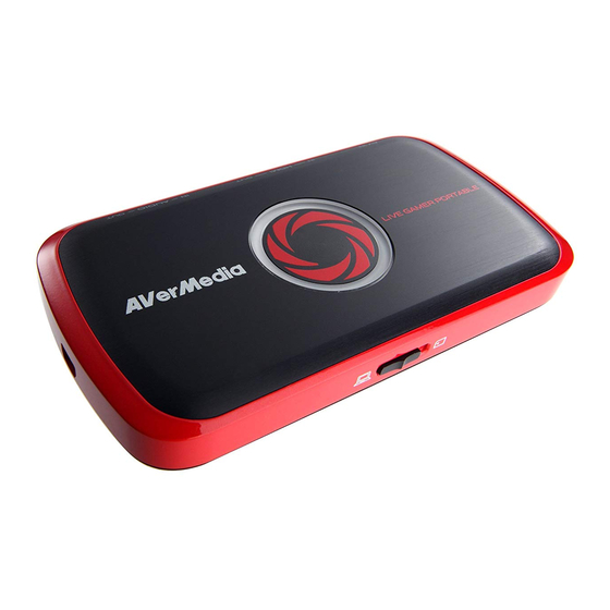 Avermedia Live Gamer C875 Quick Manual