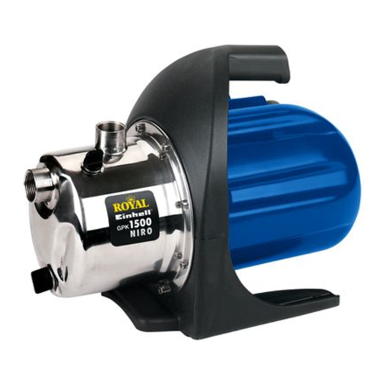 EINHELL ROYAL GPK 1500 Niro Operating Instructions Manual