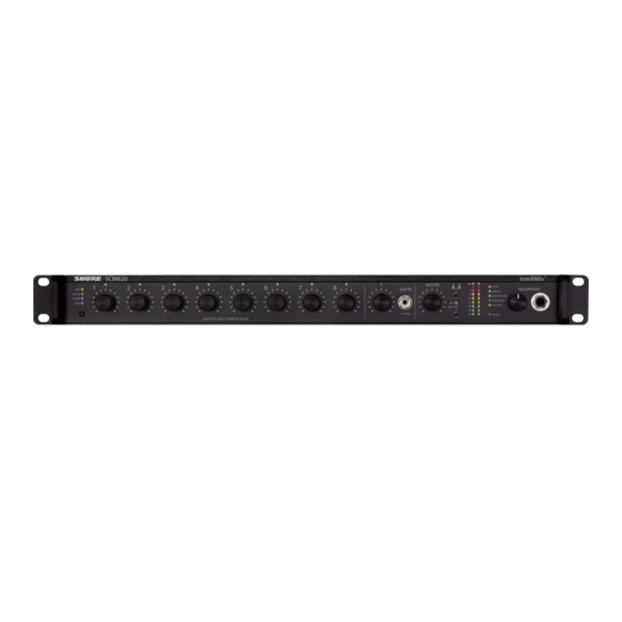 Shure Digital IntelliMix SCM820 Manual