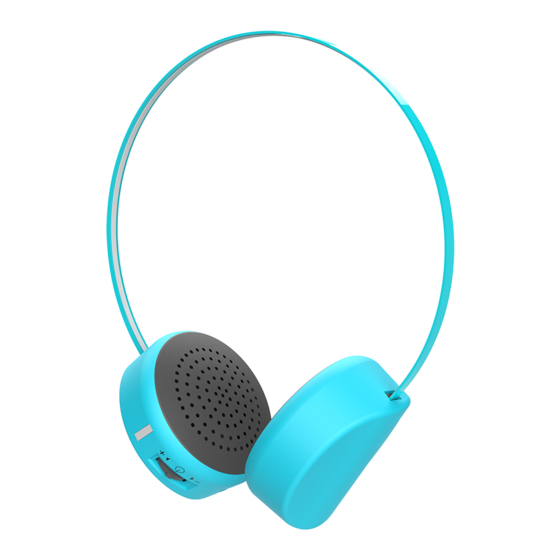 My First Wireless Headphones Quick Start Manual