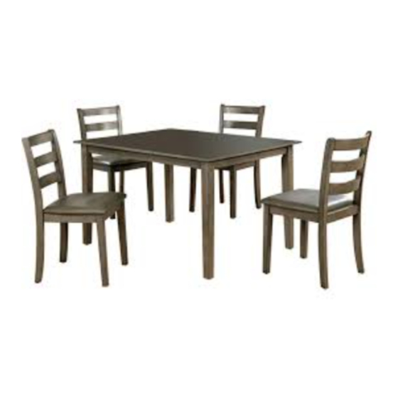Furniture of America CM3028T-5PK Assembly Instructions Manual