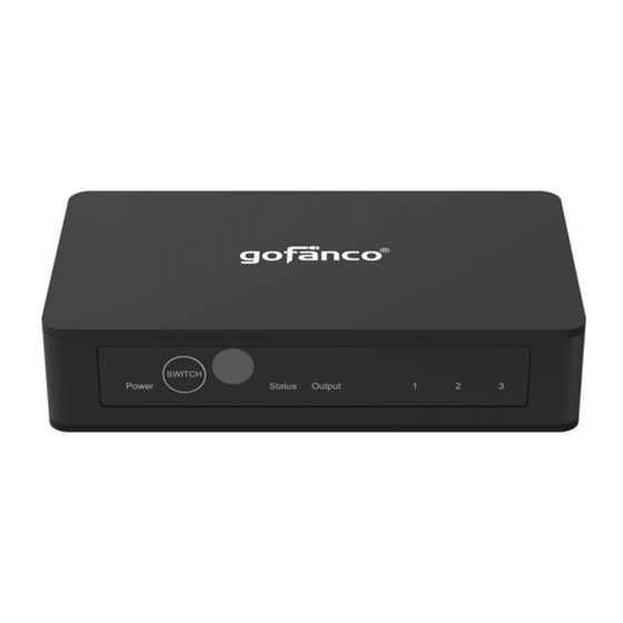 gofanco Switch3P-HD20 User Manual