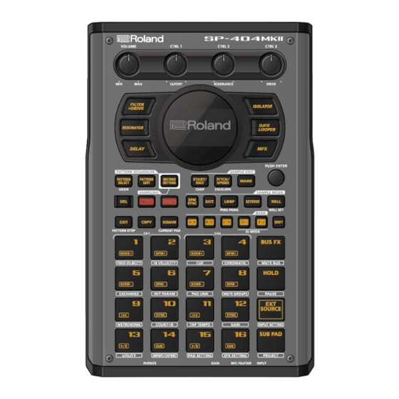 Roland SP-404MKII Manual