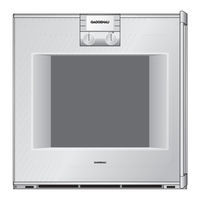 Gaggenau BO 271 Instruction Manual