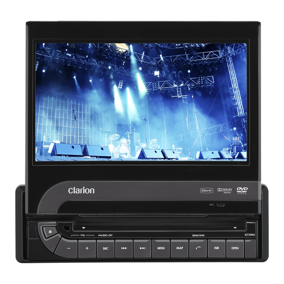 Clarion VZ709A Owner's Manual