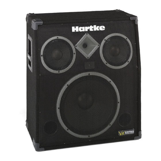 Hartke VX1508 Owner's Manual