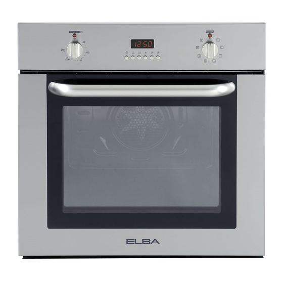 ELBA EBO9810S INSTRUCTIONS FOR THE USE INSTALLATION ADVICES Pdf Download ManualsLib