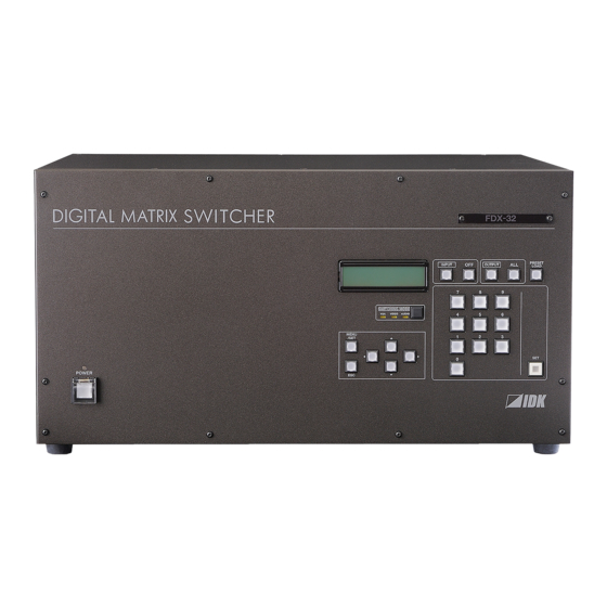 IDK FDX-32 Command Reference Manual