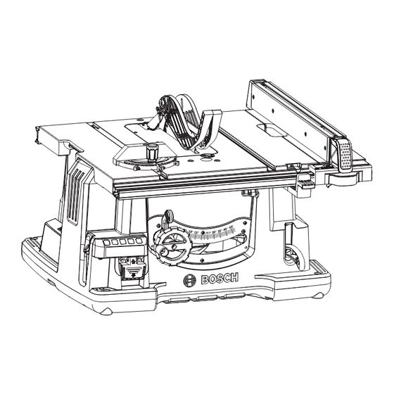Bosch GTS1041A Jobsite Table Saw Manuals