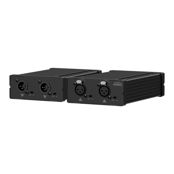 AUDAC ALI20MK2 Manuals