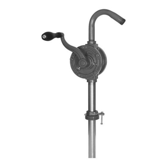 User Manuals: Power Fist 8781510 Rotary Drum Pump