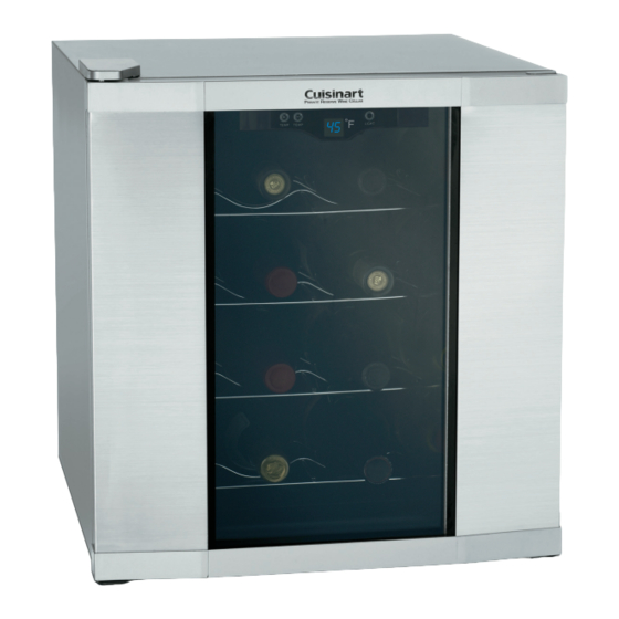 CUISINART PRIVATE RESERVE CWC1600 WINE COOLER INSTRUCTION BOOKLET