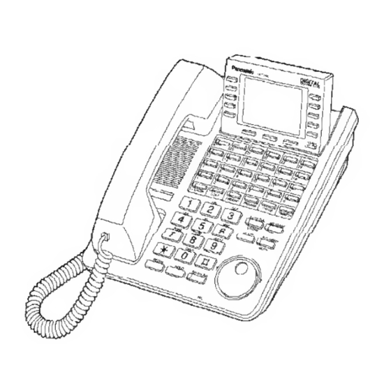 Panasonic KX-T7420 Operating Instructions Manual