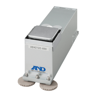 A&D AD-4212C-600 Instruction Manual