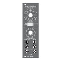 Behringer 921A Oscillator Driver Quick Start Manual