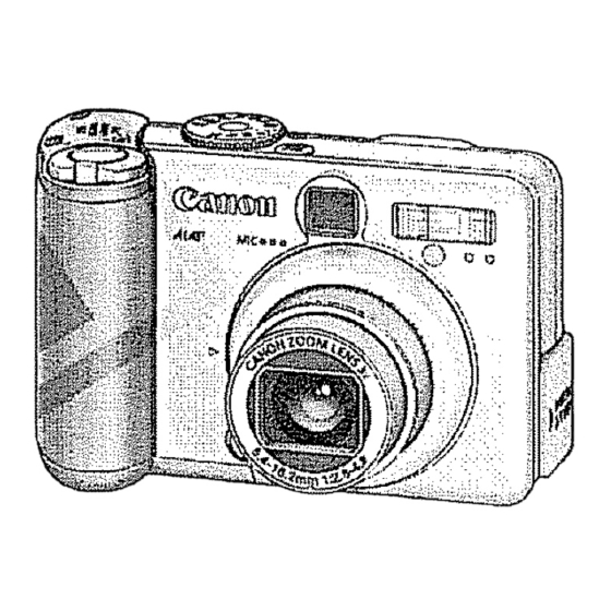 Canon POWERSHOT A60 User Manual