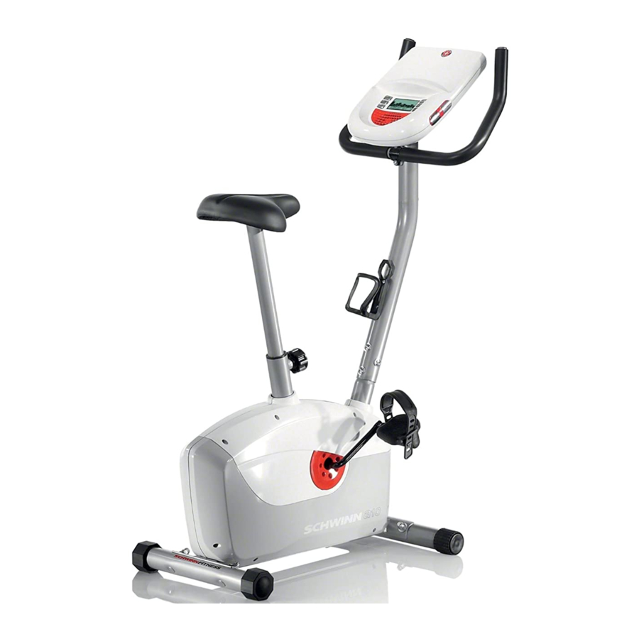 Schwinn Active Series 20 Recumbent bike User Manual