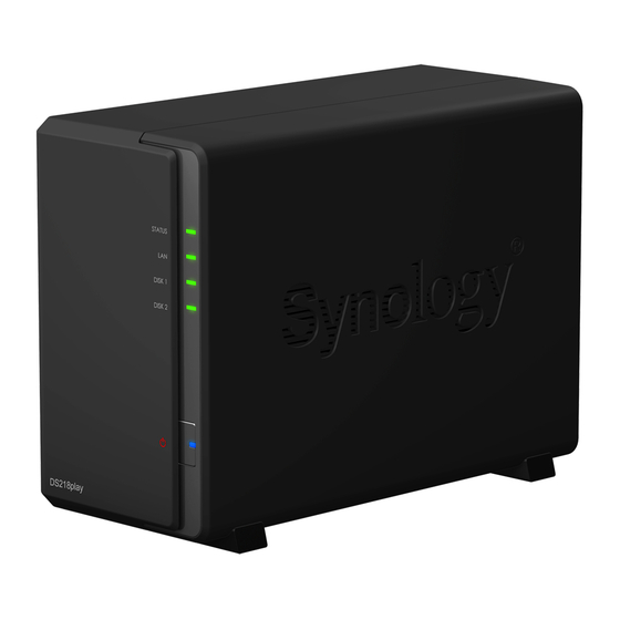 Synology DiskStation DS218play Hardware Installation Manual