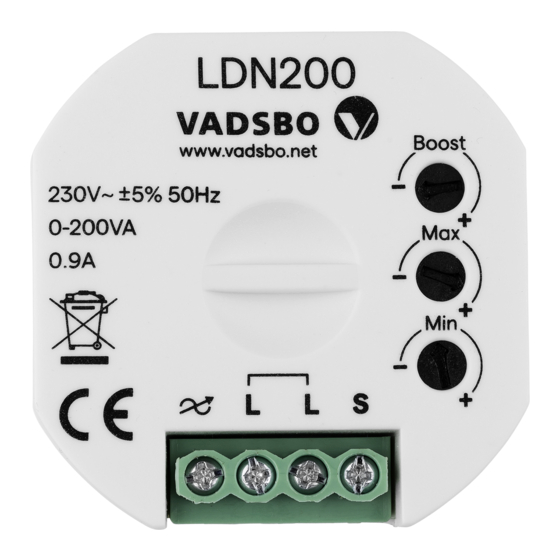 Vadsbo LDN200 Installation Manual