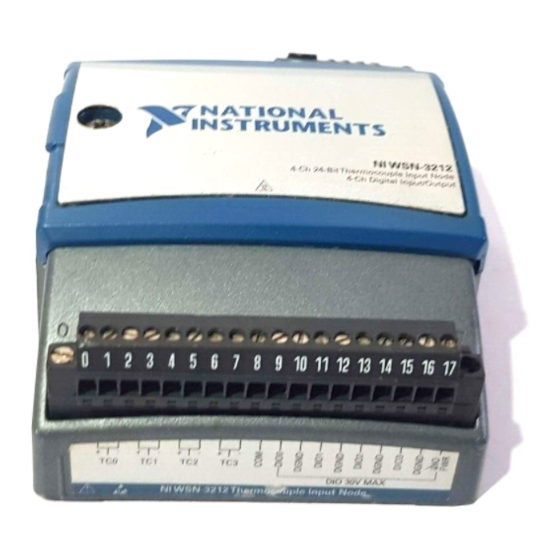 National Instruments WSN-3212 User Manual And Specifications