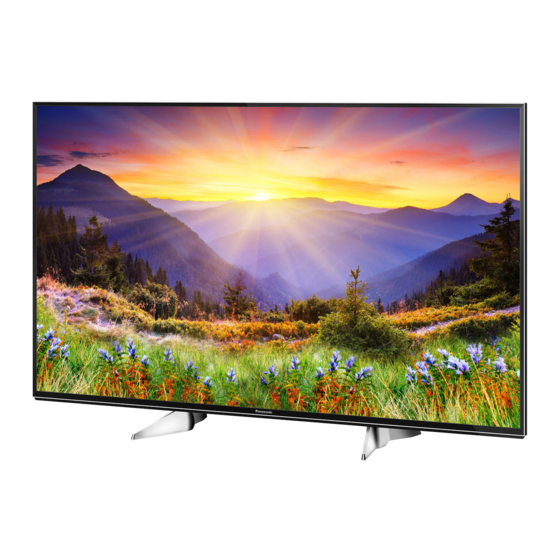 User Manuals: Panasonic TX-40EX600E UHD LED TV